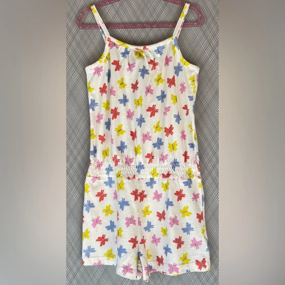 baby Gap - Girls butterfly print sleeveless romper (Size 5t) NWT